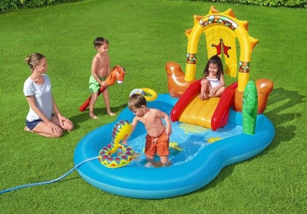 בריכה מתנפחת לילדים המערב הפרוע (264X188X140 סמ) 53118 BESTWAY