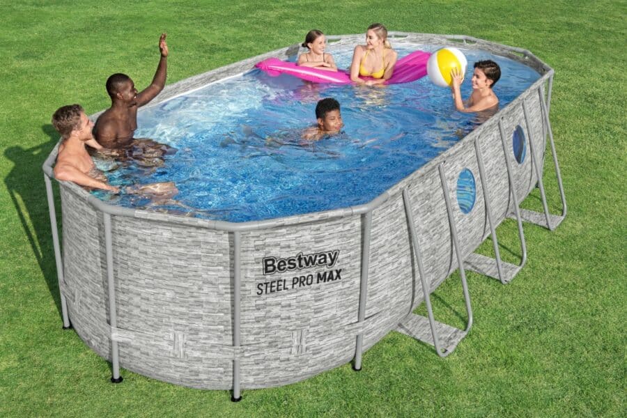 ⁦בריכה אובלית אולטרה (549X274X122) 56716 מבית BESTWAY⁩ – תמונה ⁦3⁩