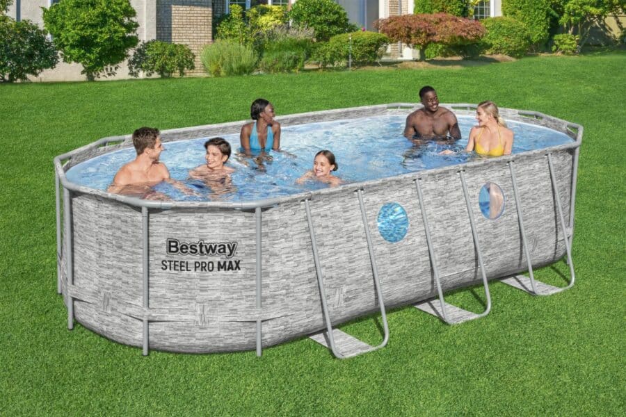 ⁦בריכה אובלית אולטרה (549X274X122) 56716 מבית BESTWAY⁩ – תמונה ⁦6⁩
