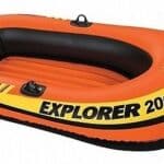 סירה מתנפחת לזוג בצבע כתום עד 95 קג EXPLORER 200 (185X94X41סמ) 58330 מבית INTEX